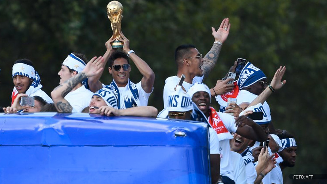 Los Campeones del Mundo llegaron a Francia