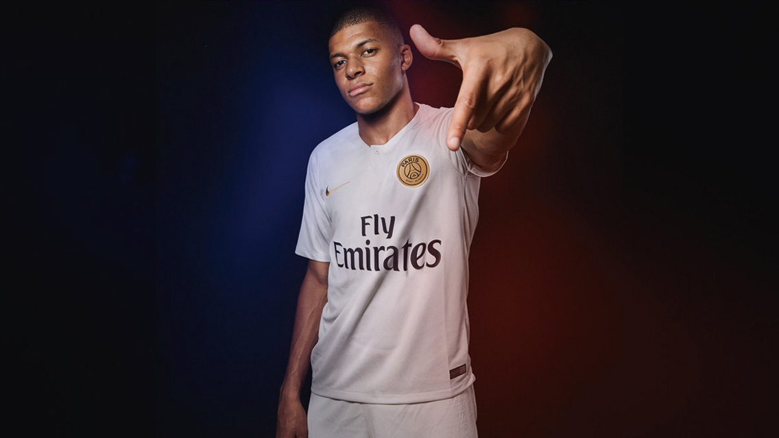 PSG presenta segunda equipación; Mbappé será el ‘7’