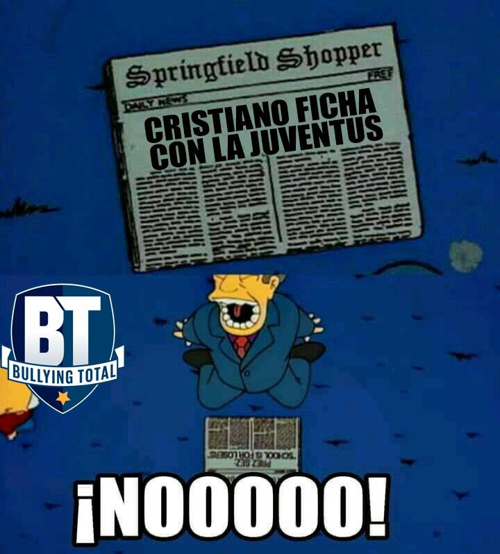 Los memes del traspaso de CR7 a la Juventus 1