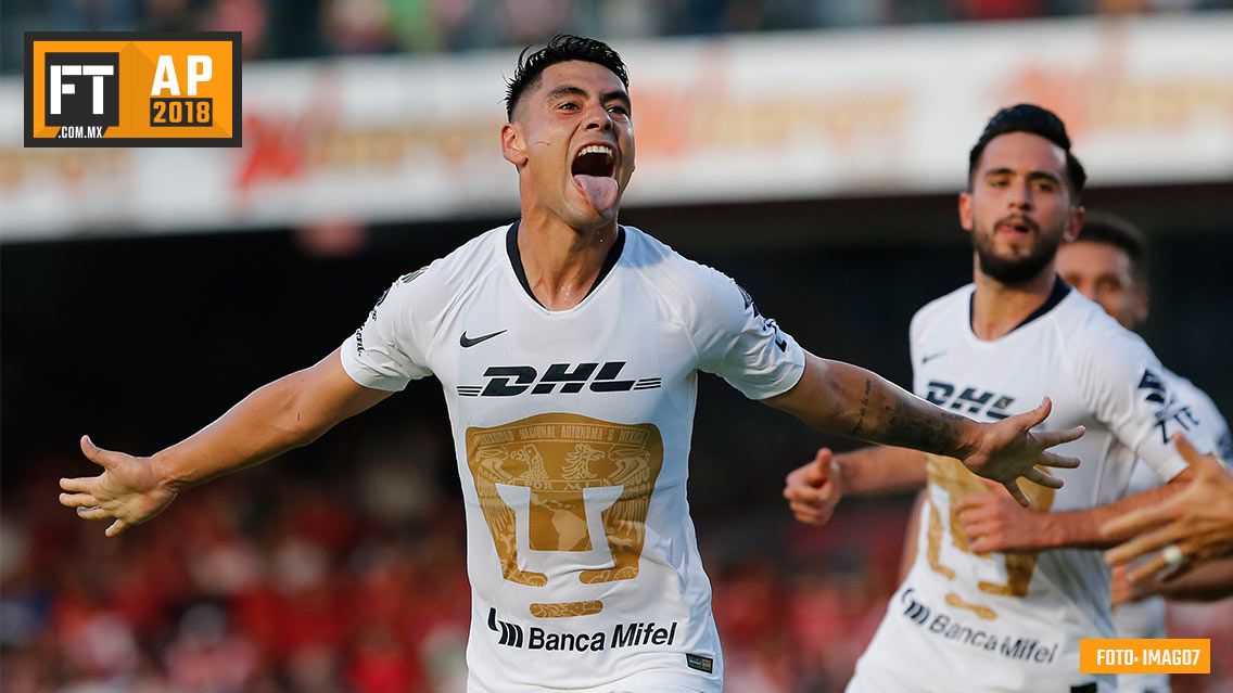 Felipe Mora debuta con gol en el triunfo de Pumas