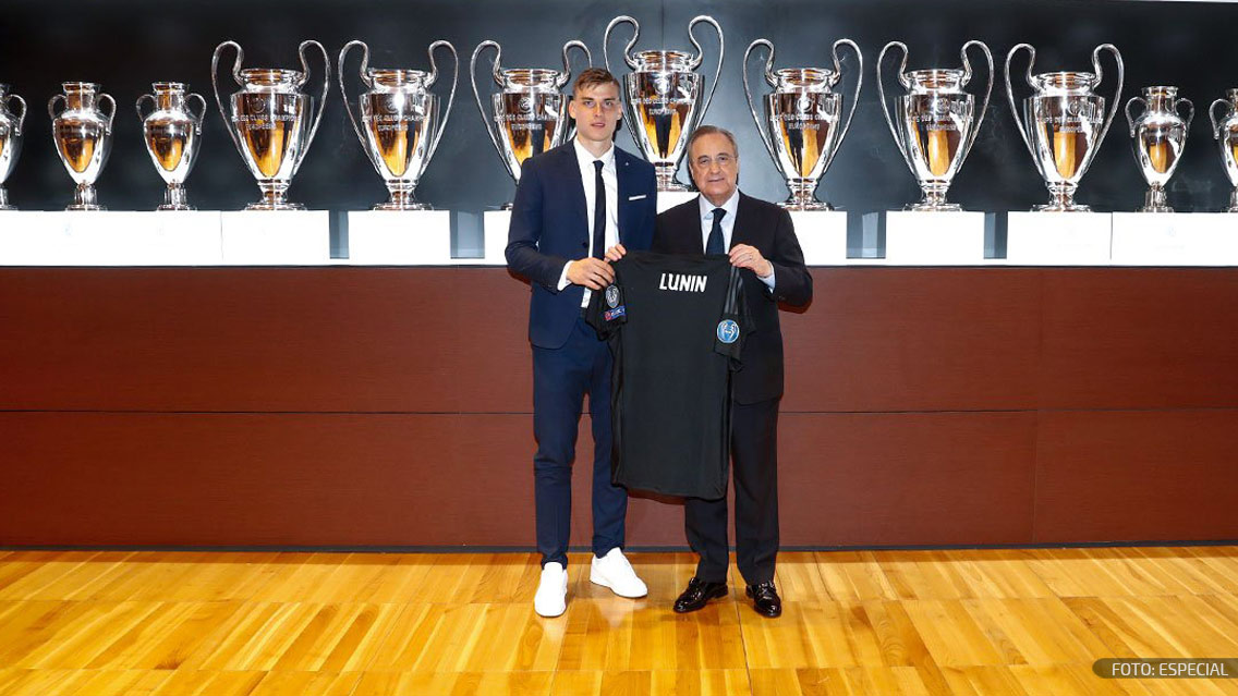 El Real Madrid presentó a su nuevo portero, Andriy Lunin