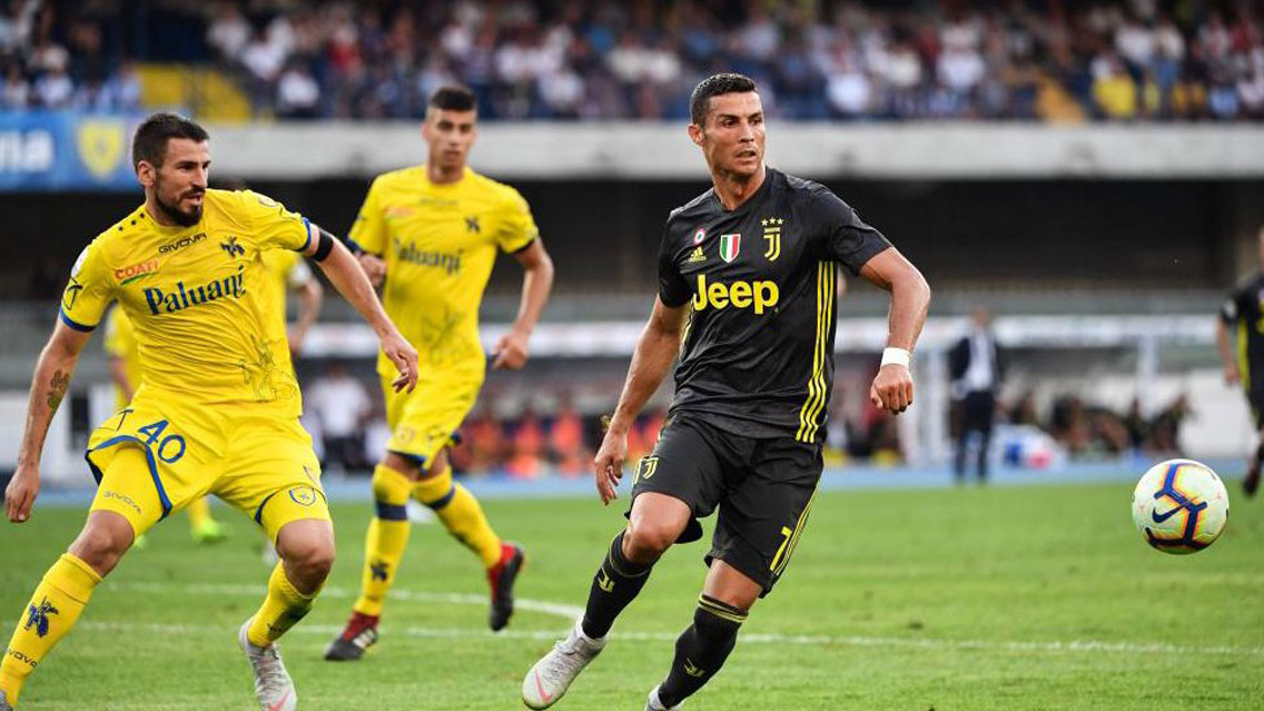 Juventus gana con gris debut de Cristiano Ronaldo