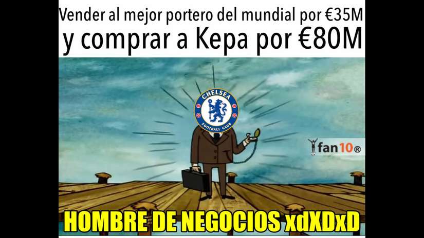 Los mejores memes por la llegada de Thibaut Courtois 2