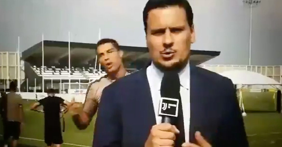 Cristiano Ronaldo trollea a reportero