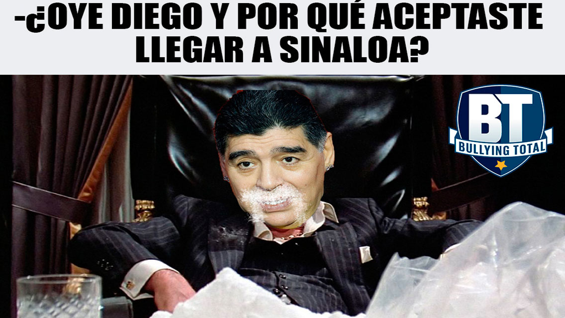 Los memes de la llegada de Diego Maradona a Dorados