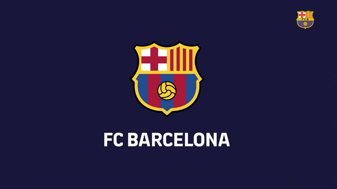 El cuadro del FC Barcelona ha presentado su nuevo escudo 