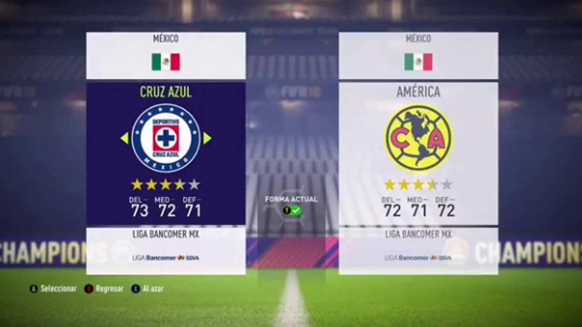 Cuántas estrellas tienen los equipos de Liga MX en FIFA 19