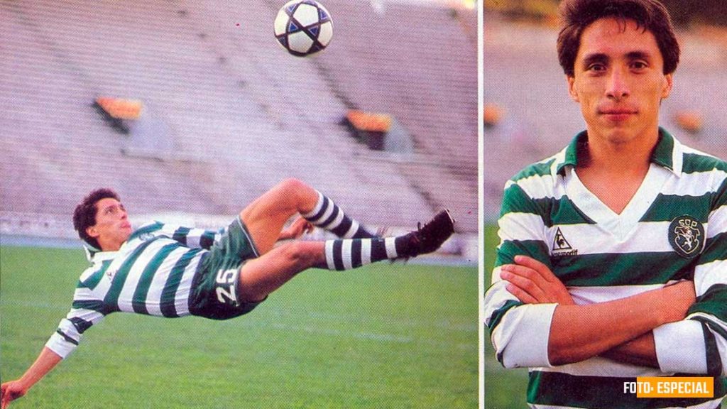 Manuel Negrete con el Sporting 