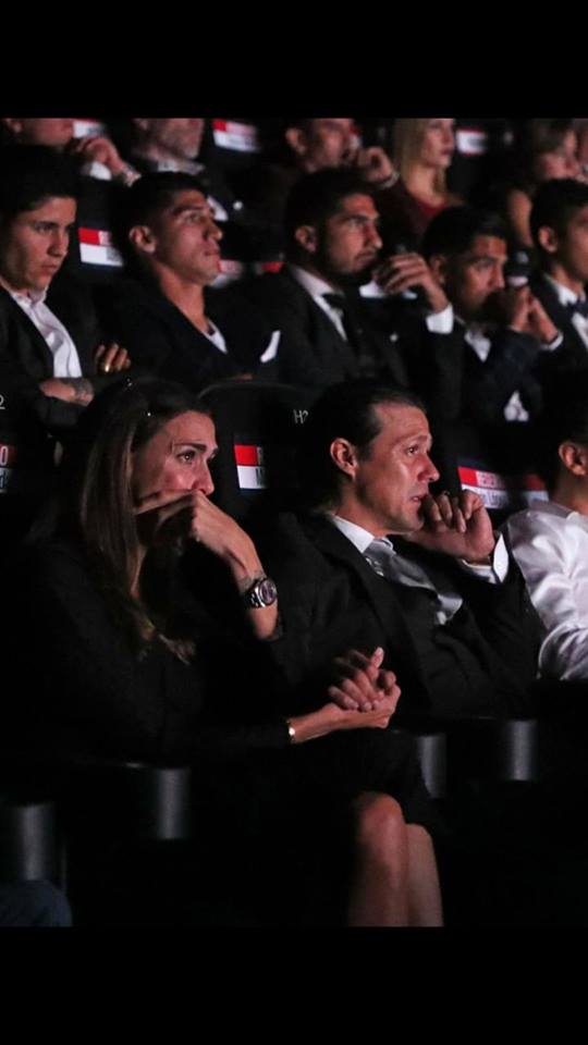 Matias Almeyda en el estreno de 'Chivas' la película