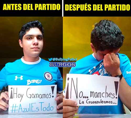 Los memes de la derrota del Cruz Azul y el liderato del América 0