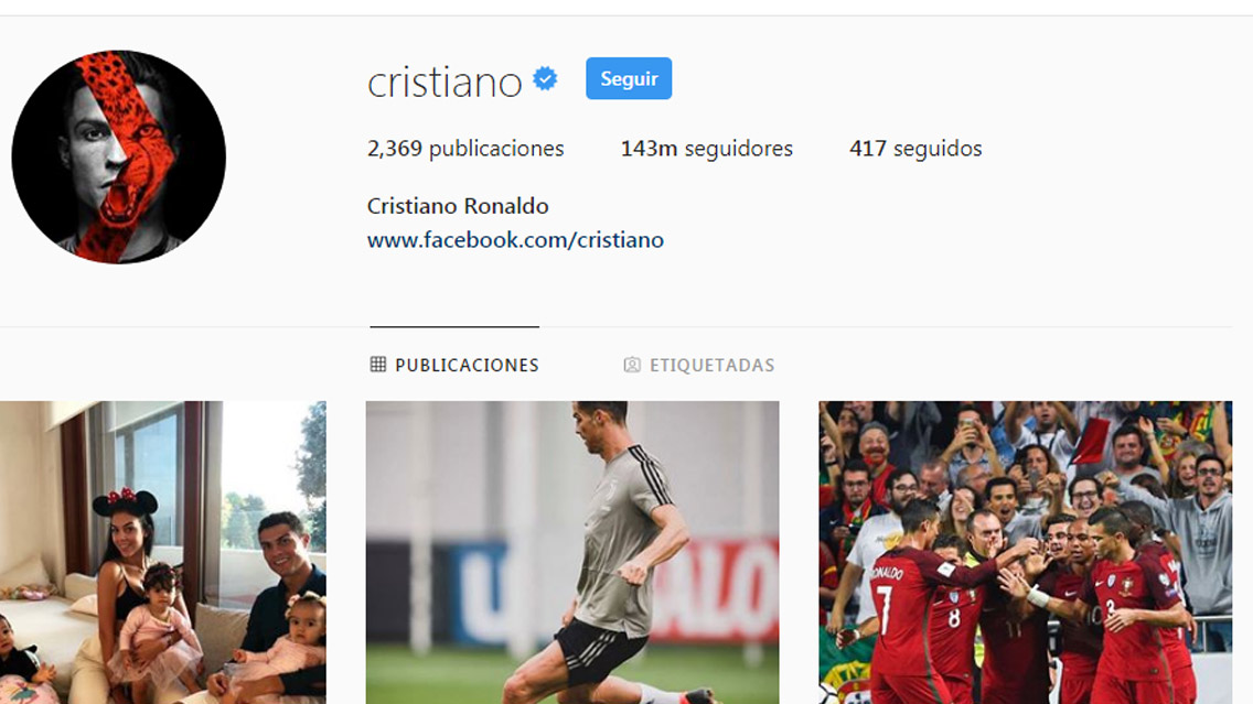 Top 20 de futbolistas con más seguidores en Instagram 19