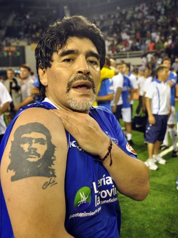 Tatuaje de Diego Armando Maradona.