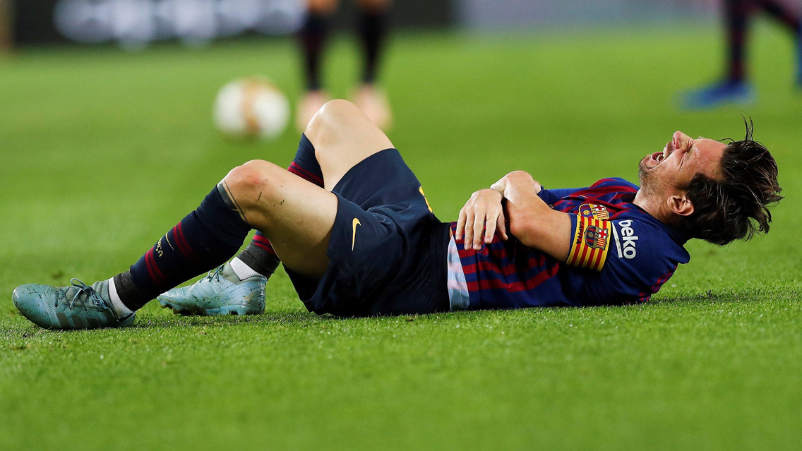 Lionel Messi sale lesionado, ¿Jugará ante Real Madrid?