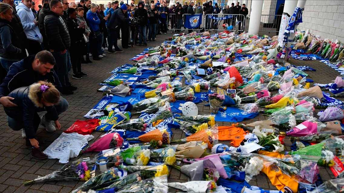 Los mensajes tras la muerte del propietario de Leicester