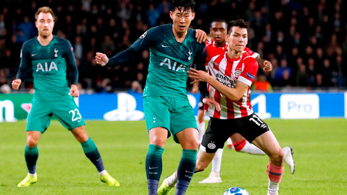 Vibrante empate entre PSV y Tottenham en Champions League
