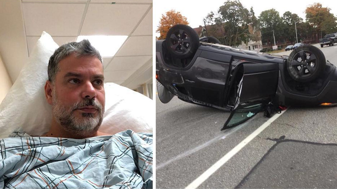 Richard Mendez de ESPN sufre accidente automovilístico