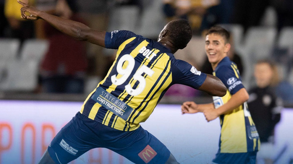 Usain Bolt se apunta doblete con el Central Coast Mariners