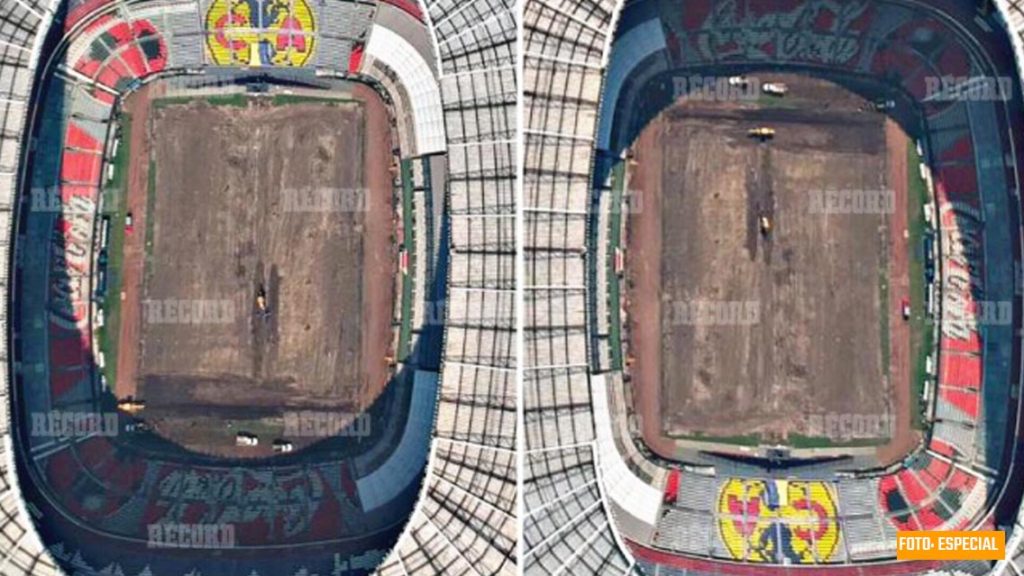 Estadio Azteca quita pasto híbrido previo a la liguilla