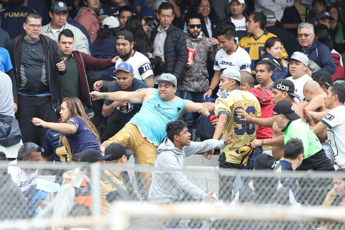 Se calentaron los ánimos en el Pumas-Cruz Azul