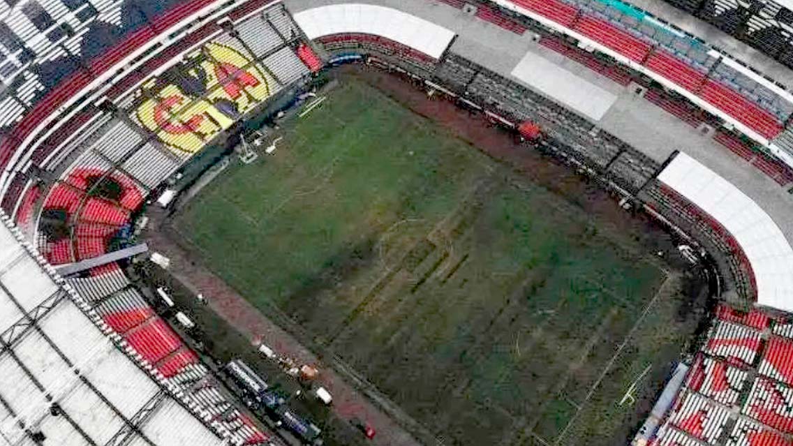 Se cambiará el césped del Estadio Azteca