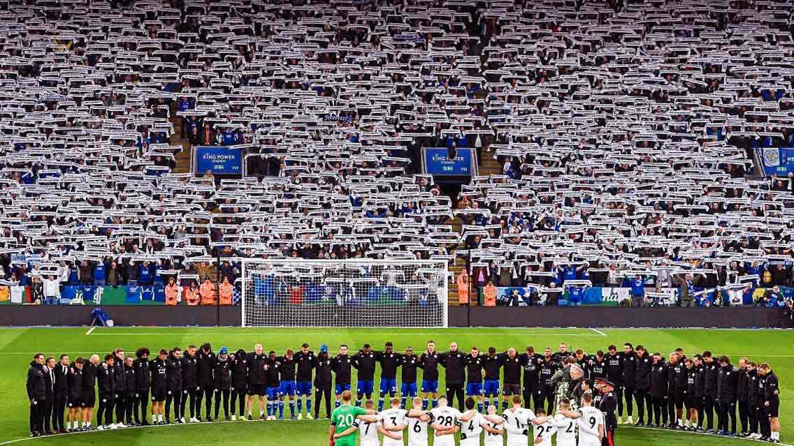 Emotivo homenaje al dueño de Leicester