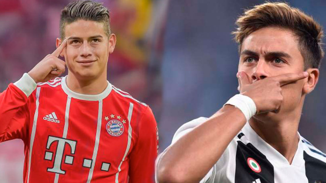 Bayern Munich y Juventus planean intercambio James por Dybala