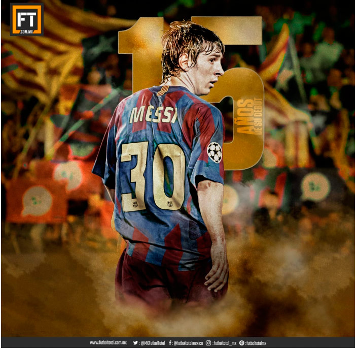 15 años del debut de Lionel Messi con Barcelona