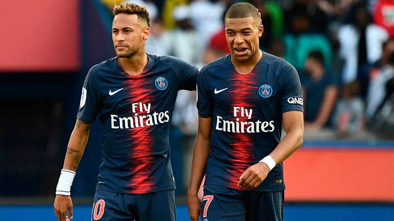 Neymar y Mbappe