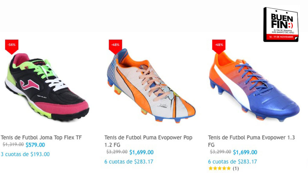 Ofertas deportivas buen fin 2018