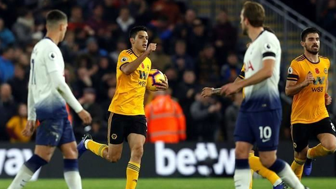 El gol de Raúl Jiménez ante el Tottehnham Hotspur