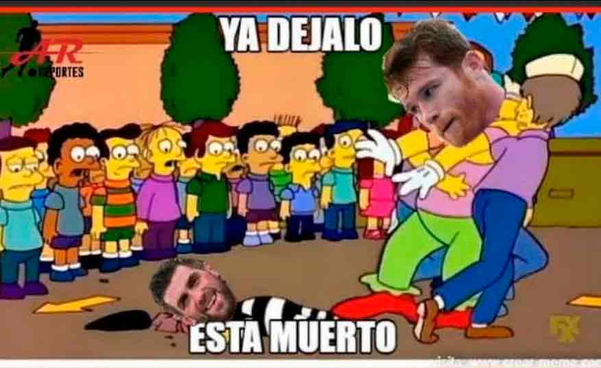 Meme pelea de Canelo Álvarez