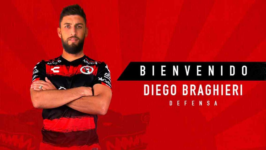 Diego Braghieri primer refuerzo de Xolos