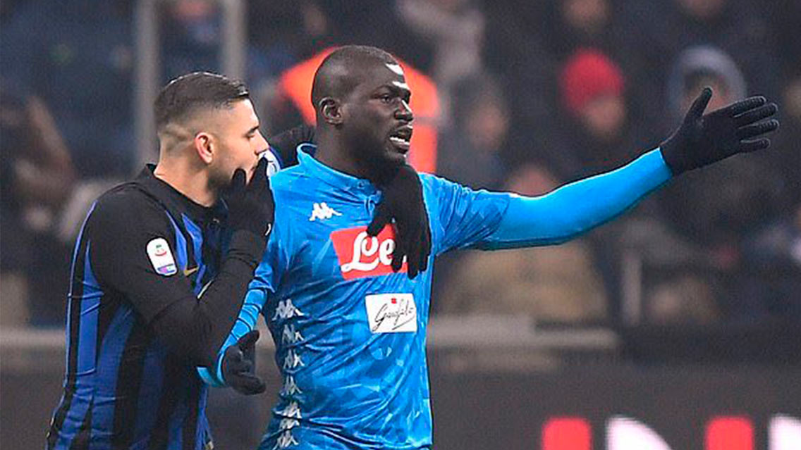 Cantos racistas hacia Koulibaly en la Serie A