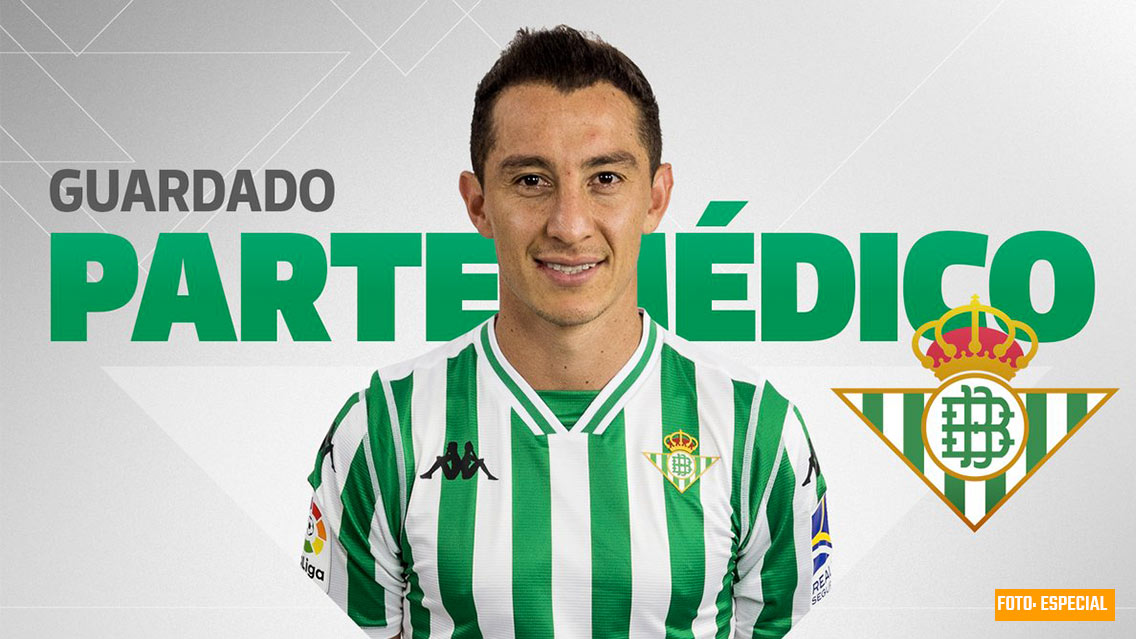 Andrés Guardado baja del Betis por un mes