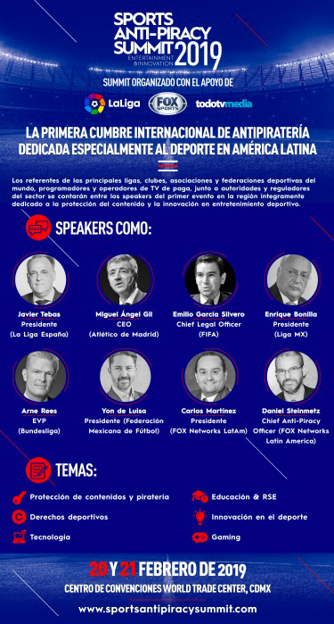 primer cumbre Antipiratería Fox Sports Latin America