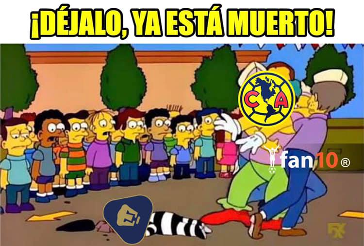 Memes de la goleada de América vs Pumas