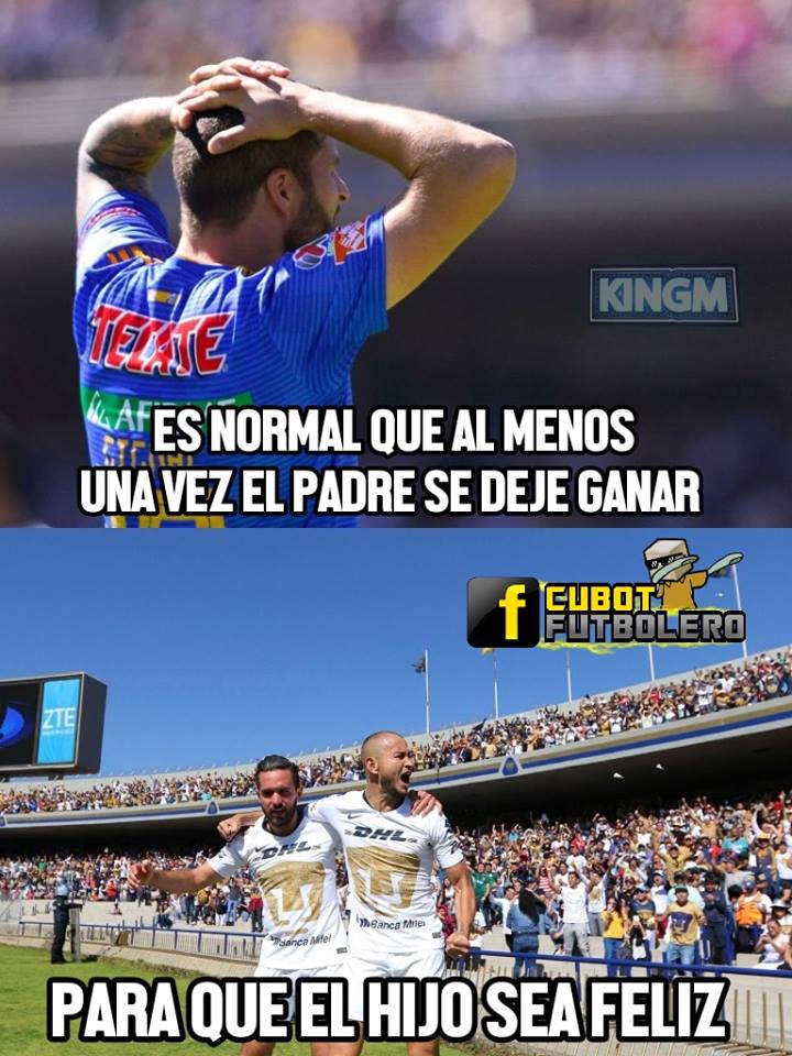 Memes de la victoria de Pumas sobre Tigres 1