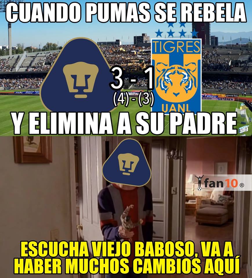 Memes de la victoria de Pumas sobre Tigres 5