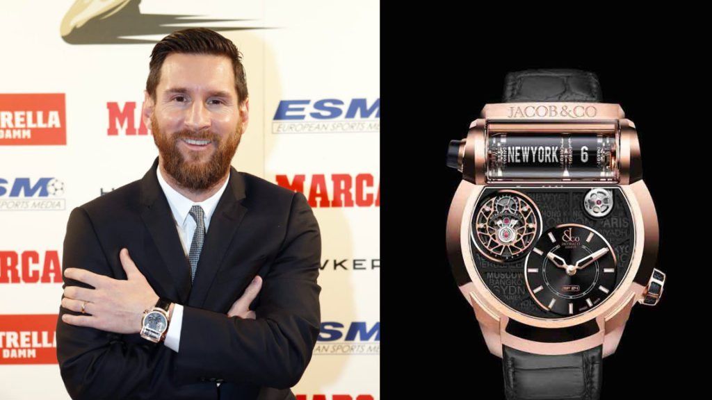 El impresionante reloj Epic SF24 Tourbillon de Lionel Messi