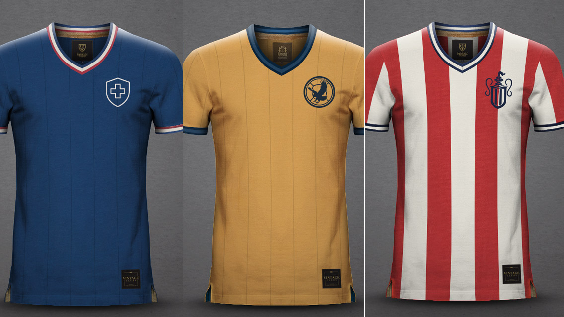 Los jerseys de Liga MX colección vintage