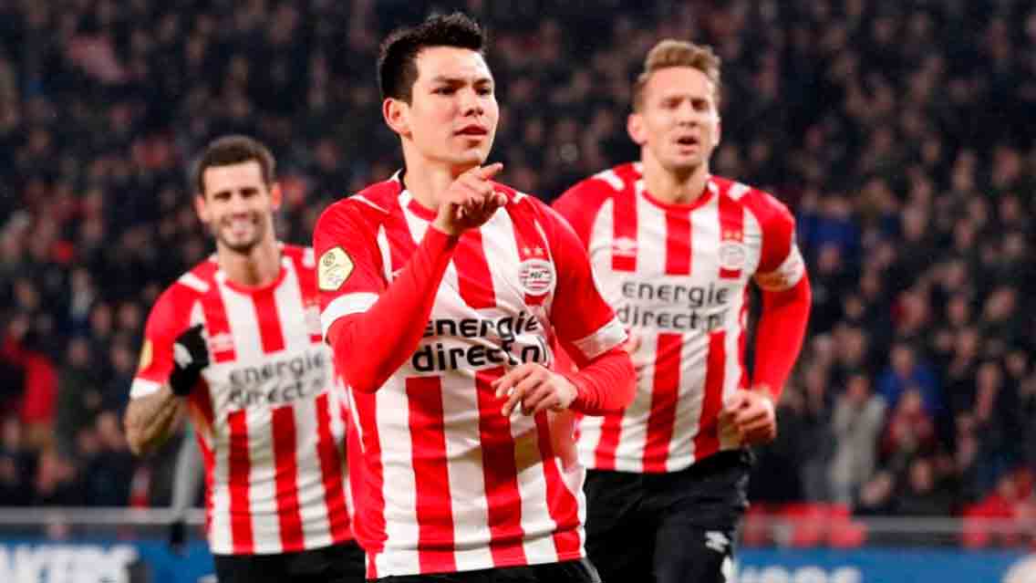 Chucky Lozano marca doblete con el PSV; Sale en camilla