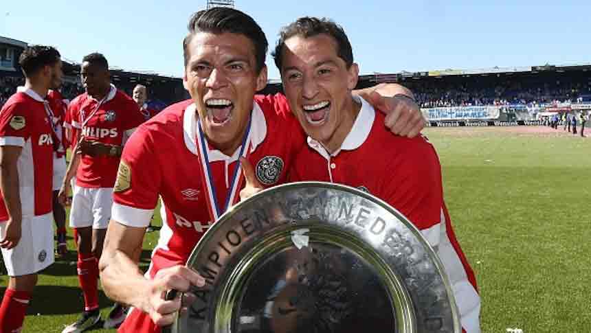 Héctor Moreno y Andrés Guardado