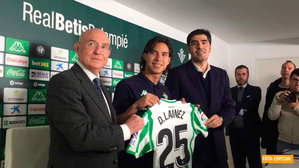 Presentaron a Diego Lainez como jugador del Betis