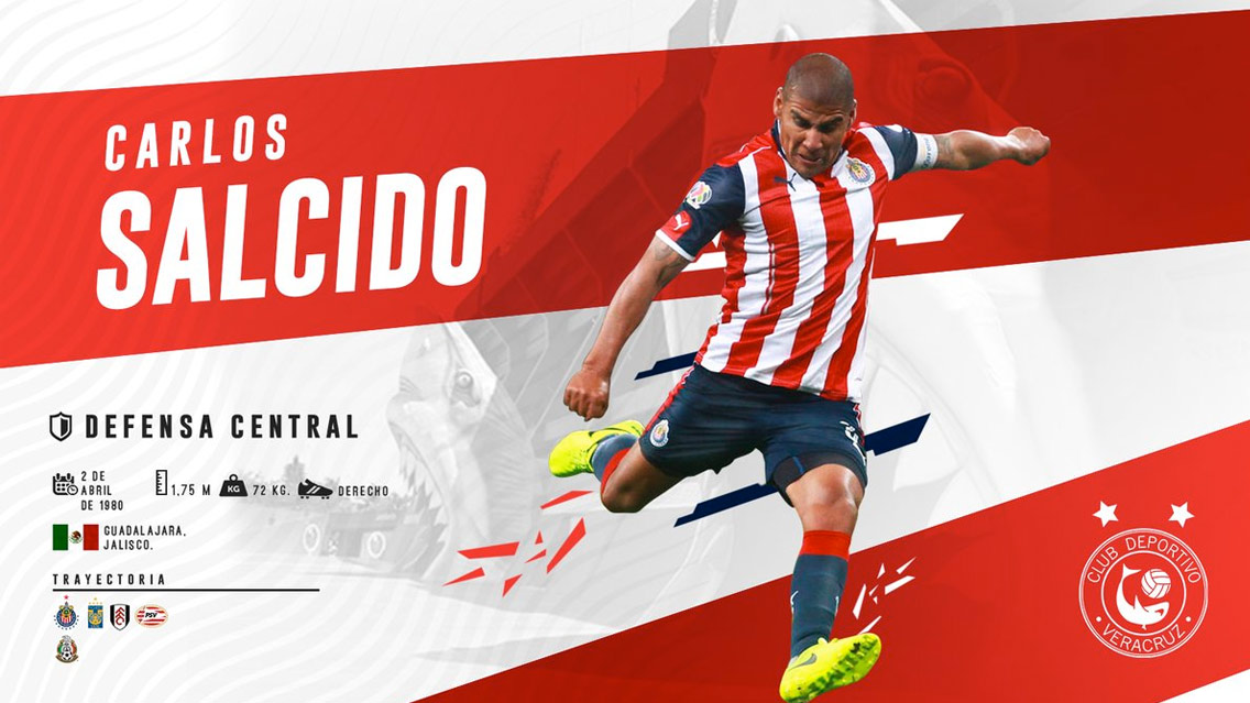 OFICIAL: Carlos Salcido, nuevo jugador de Veracruz