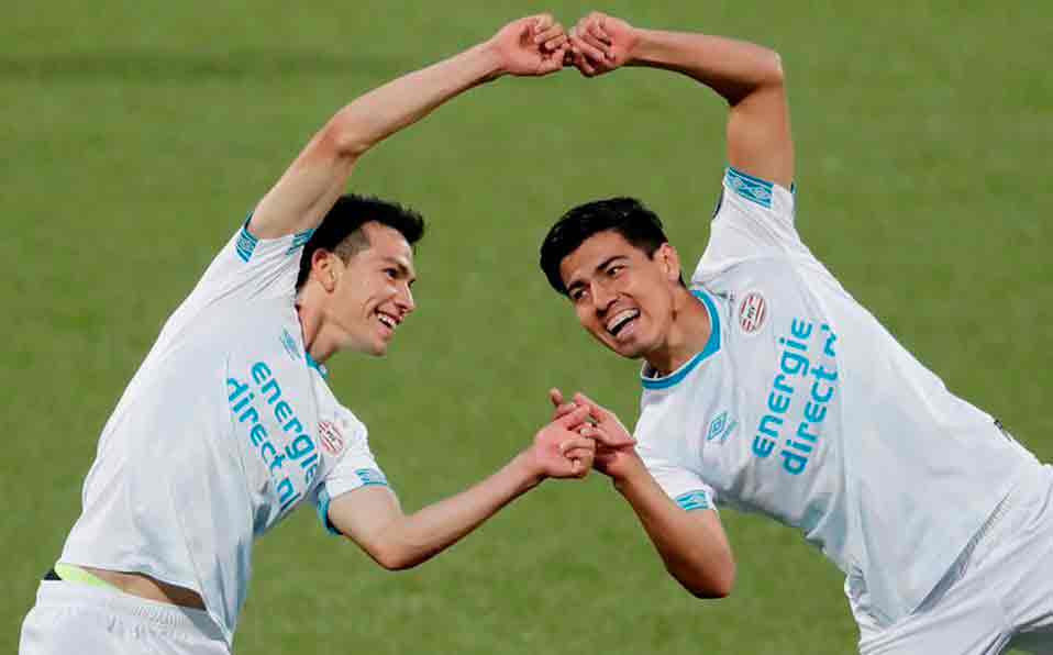 Hirving Lozano y Erick Gutiérrez