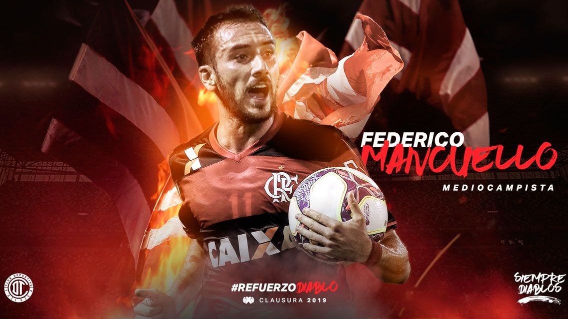 OFICIAL, Federico Mancuello es nuevo refuerzo de Toluca