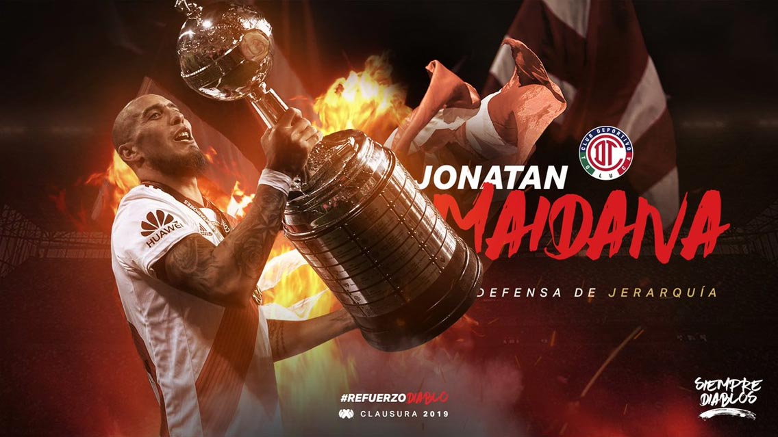 OFICIAL: Jonatan Maidana, nuevo jugador de Toluca