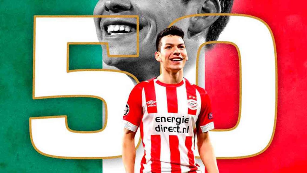 'Chucky' Lozano cumple 50 partidos con el PSV