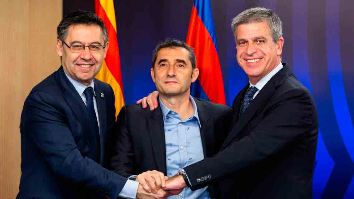 Ernesto Valverde renueva con el Barcelona