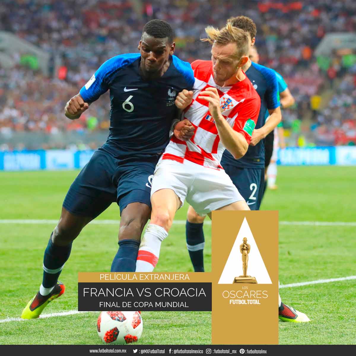 Final del Mundial: Francia contra Croacia
